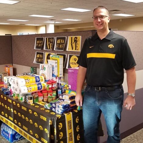 The Dana Company was named 2024's top fundraiser for the Iowa vs. Iowa State competitive food drive!