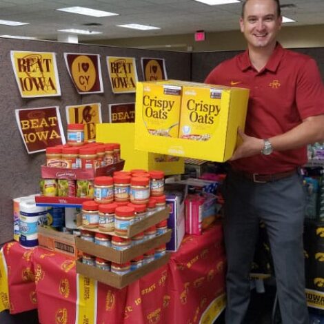 The Dana Company was named 2024's top fundraiser for the Iowa vs. Iowa State competitive food drive!